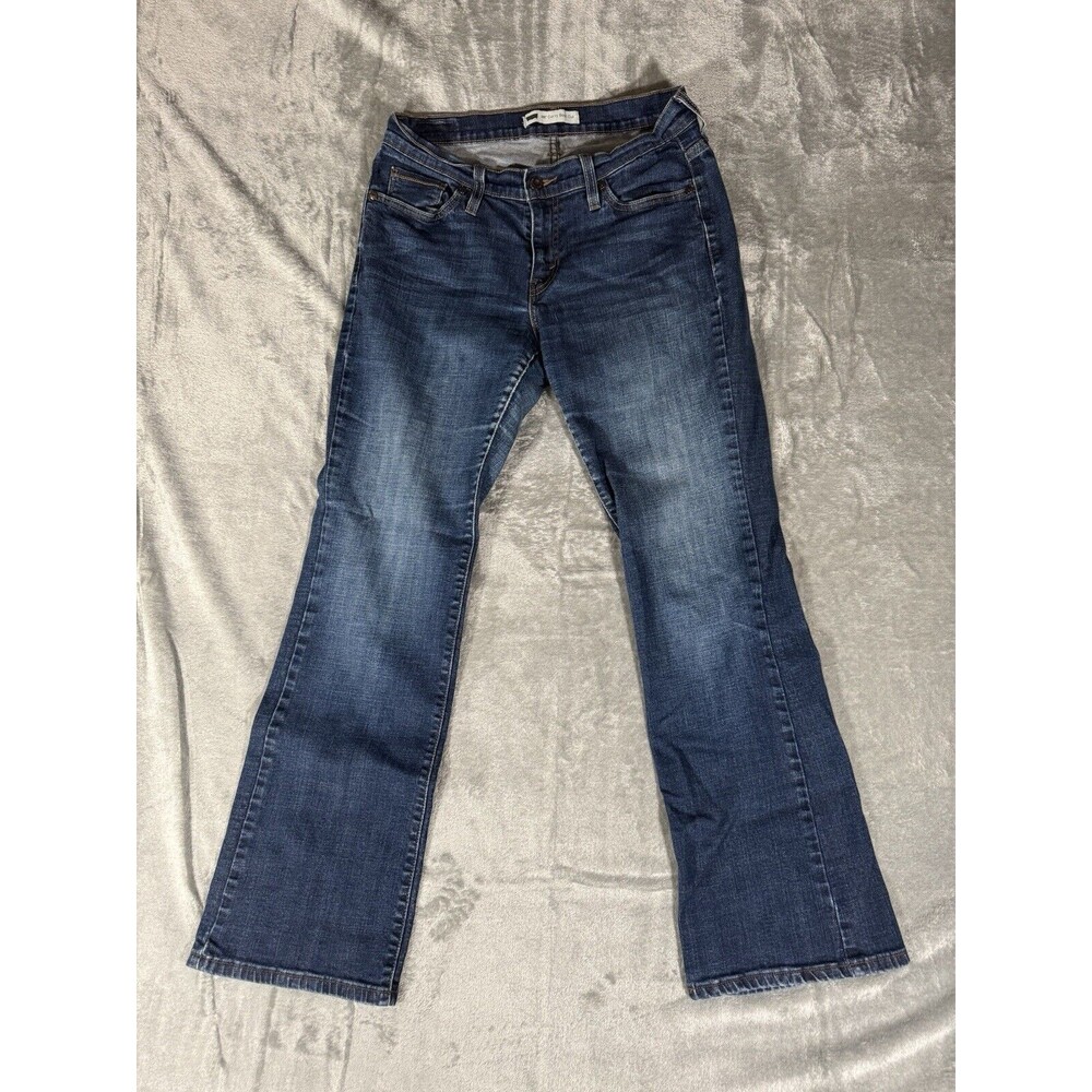 Levis 529 Jeans Womens Sz. 12 Blue Curvy Bootcut Stretch Denim Pants ~30" Inseam